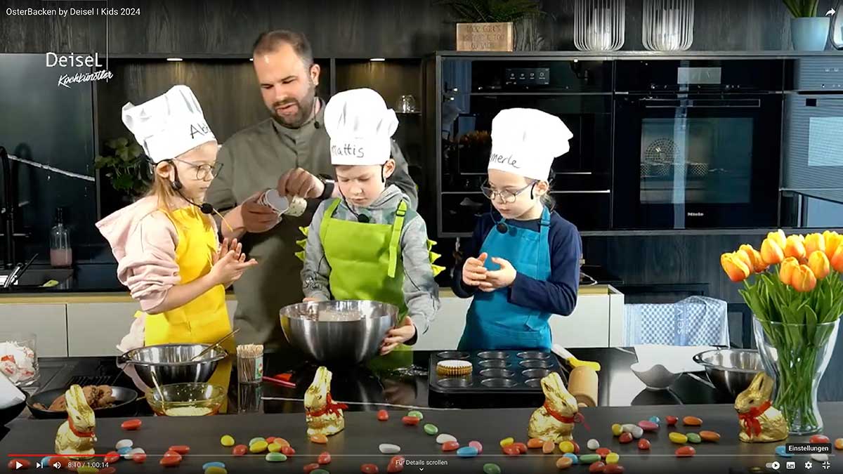 Osterbacken 2024 mit Stefan: Osterhasen-Muffins